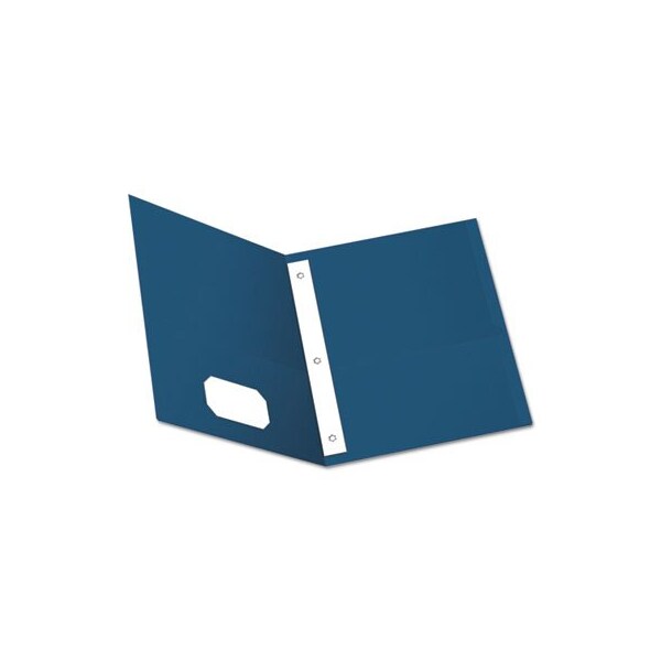 Tops Business Forms Oxford, Twin-Pocket Folders With 3 Fasteners, Letter, 1/2in Capacity, Blue, 25PK 57702 - main